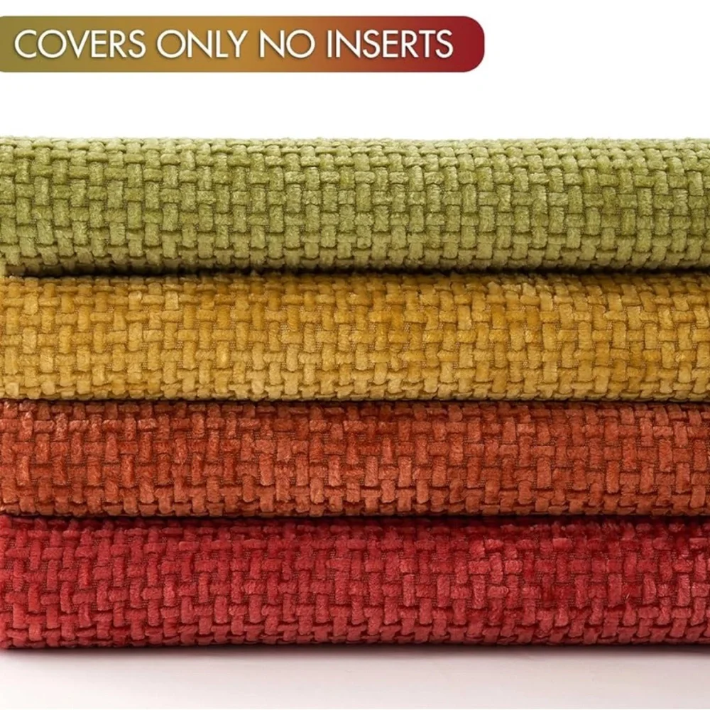 MIULEE Pack of 4 Fall Pillow Covers Soft Decorative